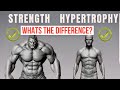 Whats the DIFFERENCE between TRAINING for STRENGTH VS HYPERTROPHY | What BUILDS MORE MUSCLE?