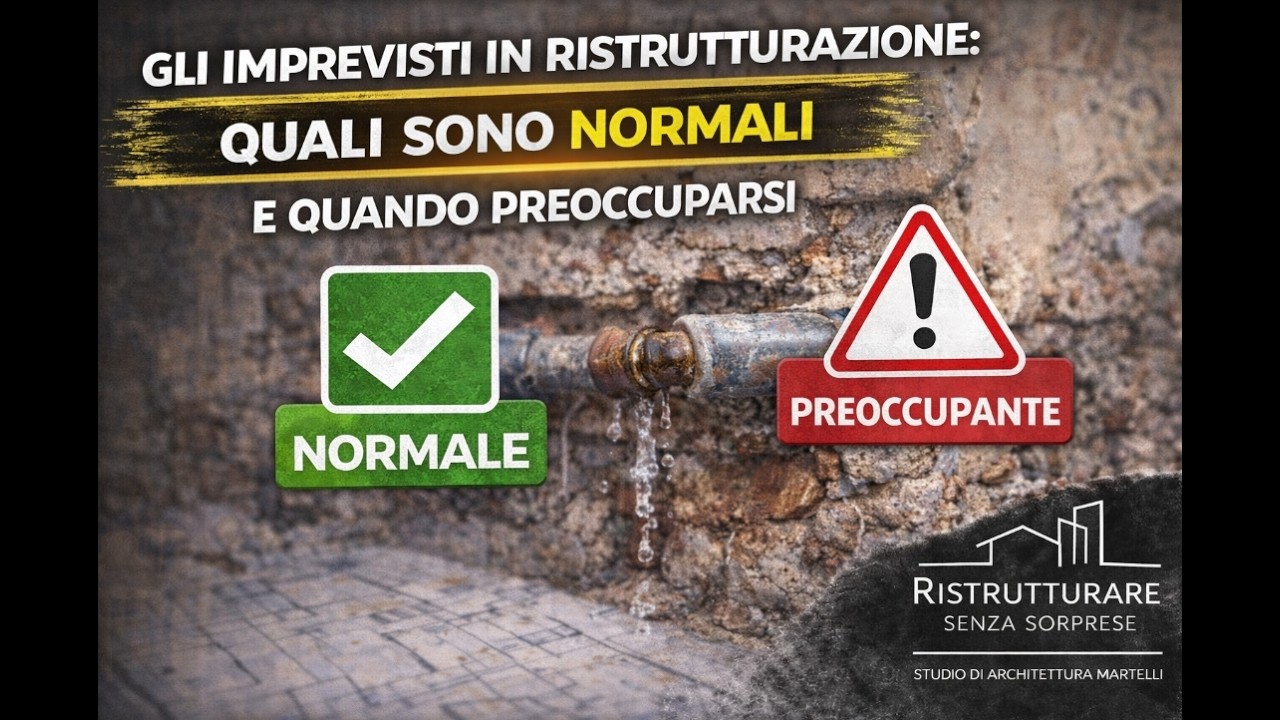Gli imprevisti in ristrutturazione: quali sono normali e quando preoccuparsi