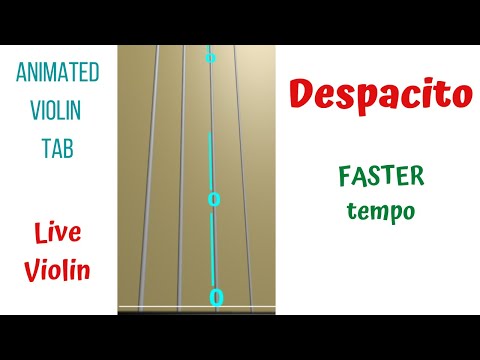 🎻 DESPACITO by Luis Fonsi | LIVE Violin Cover – Learn to Play with Animated TAB (FASTER Tempo)