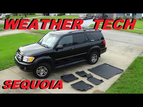 TOYOTA SEQUOIA WEATHER TECH FLOOR MATS (EASY INSTALL)