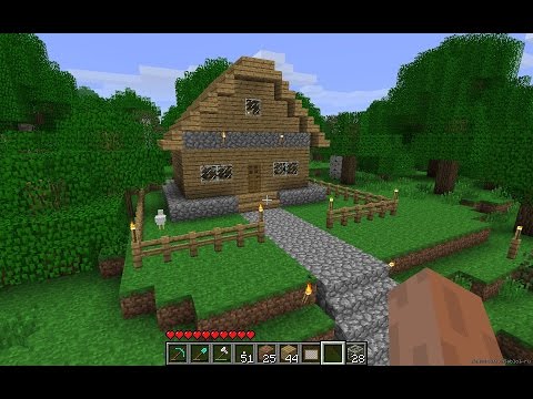 Как построить дом в Майнкрафте? - Красивый и маленький дом в Майнкрафт