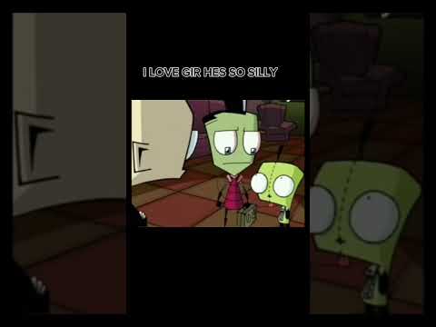 HELP I LOVE GIR HES SO SILLY XP #gir #invaderzim #scene #silly