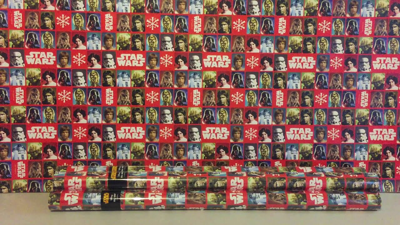 Watch video STAR WARS CHRISTMAS WRAPPING PAPER - BY HALLMARK UK Now STAR WARS CHRISTMAS WRAPPING PAPER - BY HALLMARK UK
