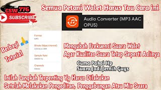 Download lagu INI LANGKAH TERAKHIR ‼️ DISINI RAHASIANYA AGAR KUALITAS SUARA WALET JERNIH DAN RESPON TETAP STABIL mp3