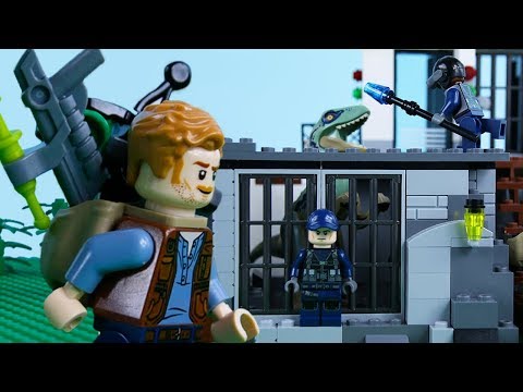 LEGO Jurassic World STOP MOTION LEGO Dinosaur Prison Break | LEGO Jurassic World | By Billy Bricks