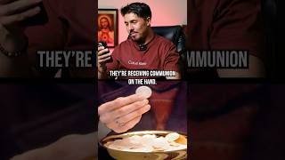 Are Catholics WRONG for receiving communion ON THE HAND?! 👀✝️
