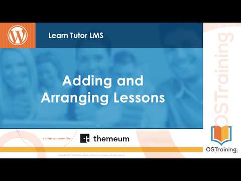 05 Adding and Arranging Lessons