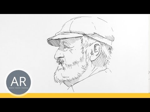 Einfach Portraits zeichnen lernen. Profil Porträt zeichnen. Porträt-Zeichenkurse Akademie Ruhr