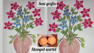 Download lagu Seni grafis cetak tinggi /Stempel wortel/ Carrot stamping @Bundalena520 mp3