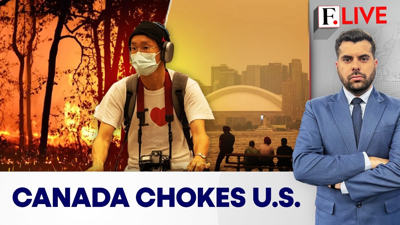 Canadian Wildfires Choke 20 US States, Millions Face Toxic Air | Firstpost Live | N18G