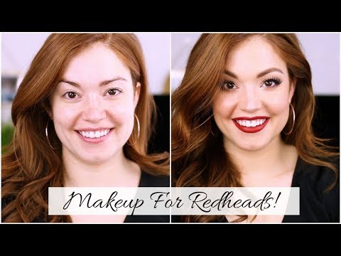 MAKEUP TUTORIAL FOR REDHEADS!! | Makeup for FAIR skin!