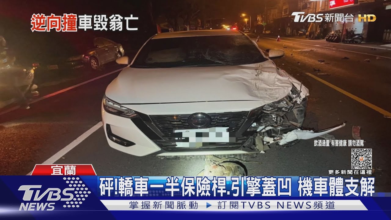7旬騎士疑酒駕 逆向衝撞轎車送醫不治