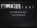 The Fray- Hold my Hand (Lyrics)