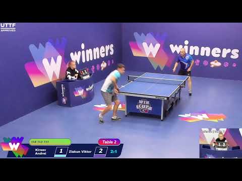 WINners CUP table 2  16.10 Kireev Andrei - Ziakun Viktor 21:15