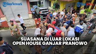 Suasana Open House Bersama Ganjar Pranowo, Antrean Warga Terlihat di Luar Tempat Acara