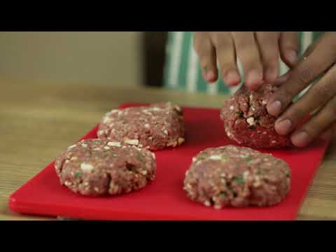 Lamb Feta Burgers recipe video (English)