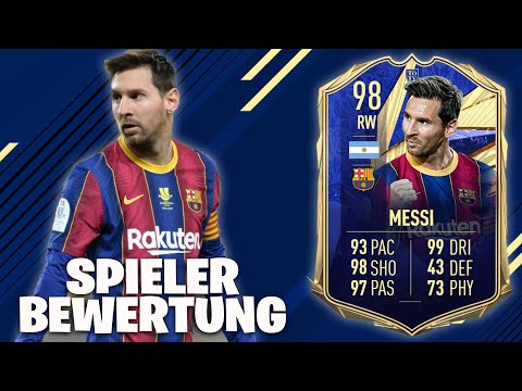 98 TOTY MESSI Spieler Bewertung! - Lohnt er sich? - FIFA 21 Ultimate Team!