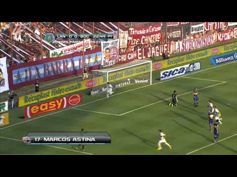Gol de Astina. Lanús 1 - Boca 0. Fecha 18. Torneo Inicial 2013. Fútbol Para Todos