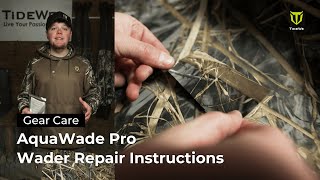 TideWe Gear Care | AquaWade Pro Wader Repair Instructions