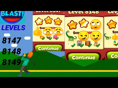 Toon Blast Level 8147 8148 8149 👍3 Hardest LEVELS Gameplay✨🏌️