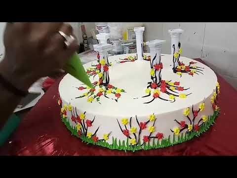 Making cake chef vishnu.. Jeet chef