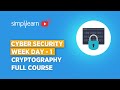 Cyber Security Week Day 1 Cryptography Full Course Cryptography Network Security Simplilearn