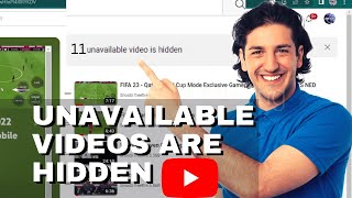 Youtube playlist: "unavailable videos are hidden" -- remove deleted vi