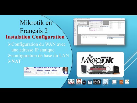 Tutoriel Mikrotik en Français 2 - Configuration du WAN avec une adresse IP statique  #mikrotik