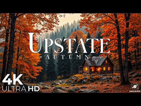 Autumn Upstate New York 4K🍁Adirondack Mountains, Scenic Byways & Golden Forests in Fall Colors