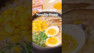 Download lagu Miso Udon Noodle Soup - a simple yet satisfying dish with umami flavors topped with soft boiled egg mp3