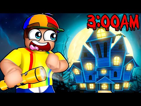 We Explored a HAUNTED Mansion In Roblox!