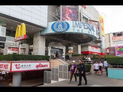 [4K] Walk inside Imperial World Samrong a local Thai mall close to BTS Samrong station
