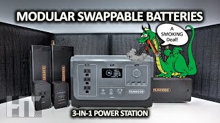 RUNHOOD Rallye 1200w Hot Swappable Modular Battery Solar Generator