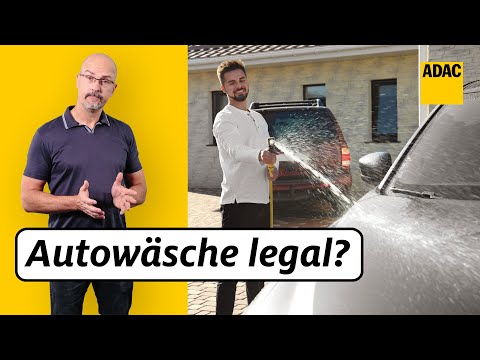 Darf ich mein Auto zu Hause selbst waschen? - Diese Regeln gelten! | ADAC | Recht? Logisch!