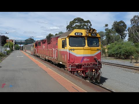 Vline Broad Gauge N Class Locomotives and N Sets Across Victoria.