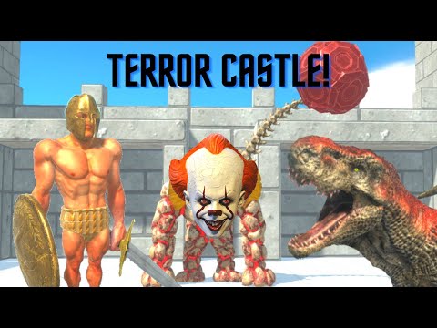 KING GORO + KING MOSA + KING MINOTAUR + QUEEN TITANOBOA + KING MANTIS VS PENNYWISE GOLEM + T REX