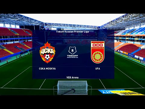 CSKA Moscow vs Ufa | VEB Arena | 2020-21 Russian Premier Liga | PES 2021