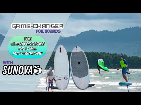Game-changer foil boards; The ultra versatile do-it-all fun machines! with SUNOVA
