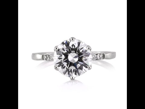 Mark Broumand - 2.22ct Round Brilliant Cut Diamond Engagement Ring