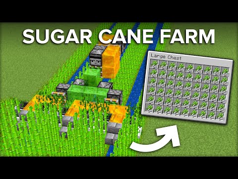 Shulkercraft - Minecraft Sugar Cane Farm With Automatic Harvester - 1000+ Per Hour