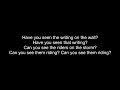 Iron Maiden The Writing On The Wall Lyrics