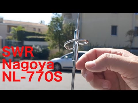 Checking SWR on New Nagoya VHF UHF Antenna.