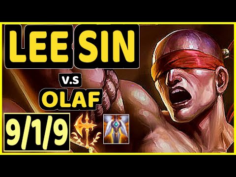 CAEDREL (LEE SIN) vs OLAF - 9/1/9 KDA JUNGLE CHALLENGER GAMEPLAY - EUW