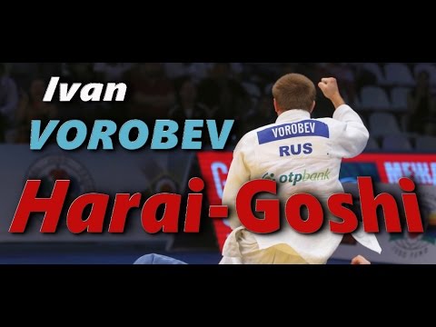 Harai Goshi by Vorobev, Ivan (RUS)- Judo Grand Prix Dusseldorf 2015