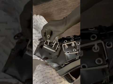 Let’s Stomp All Day BEAR-104 Pat Black Booties #unboxing #gummybear #bear #demonias #gothic #kawaii