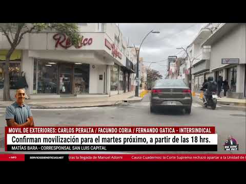 Paro de estatales en San Luis - Intersindical en pie de movilización y alerta