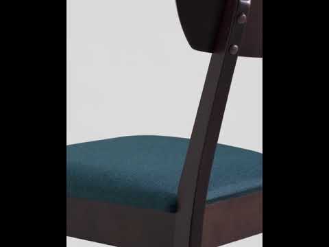 Стул "Джойс" (Рогожка Синяя/Дерево цвет Белый)/SG/Tms