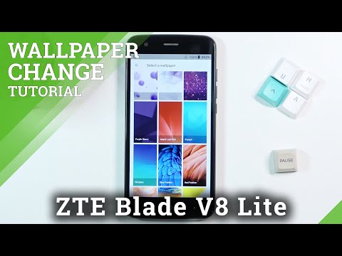 How to  Change Lockscreen Wallpaper on ZTE Blade V8 Lite - Change Wallpaper