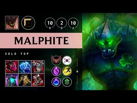 Malphite Top vs Pantheon: Unstoppable - KR Grandmaster Patch 14.23