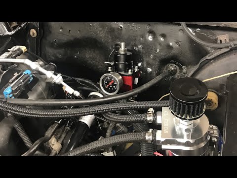 Fuel Pressure Regulator with Return Style Fuel lines Install | Ls Swap Monte Carlo